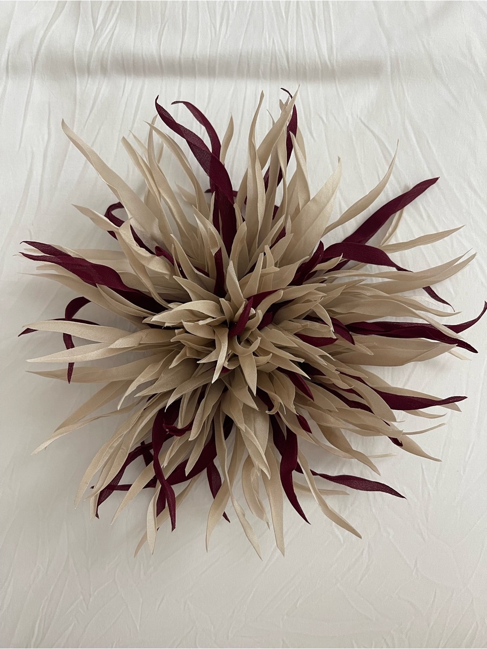 Large Silk Flower Brooch - Chrysanthemum Pin